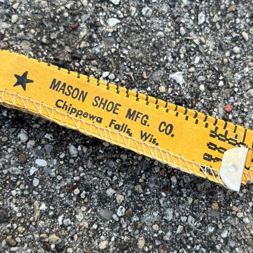 Vintage Mason Shoes Sewn 60" Tape Measure Chippewa Falls, Wis - Picture 3 of 4