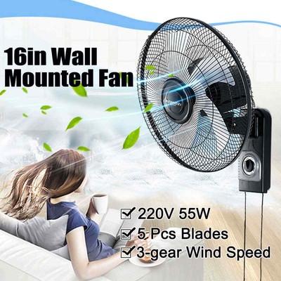 Ventilador de Montaje en Pared de 16 Pulgadas con , 3 Velocidades | eBay