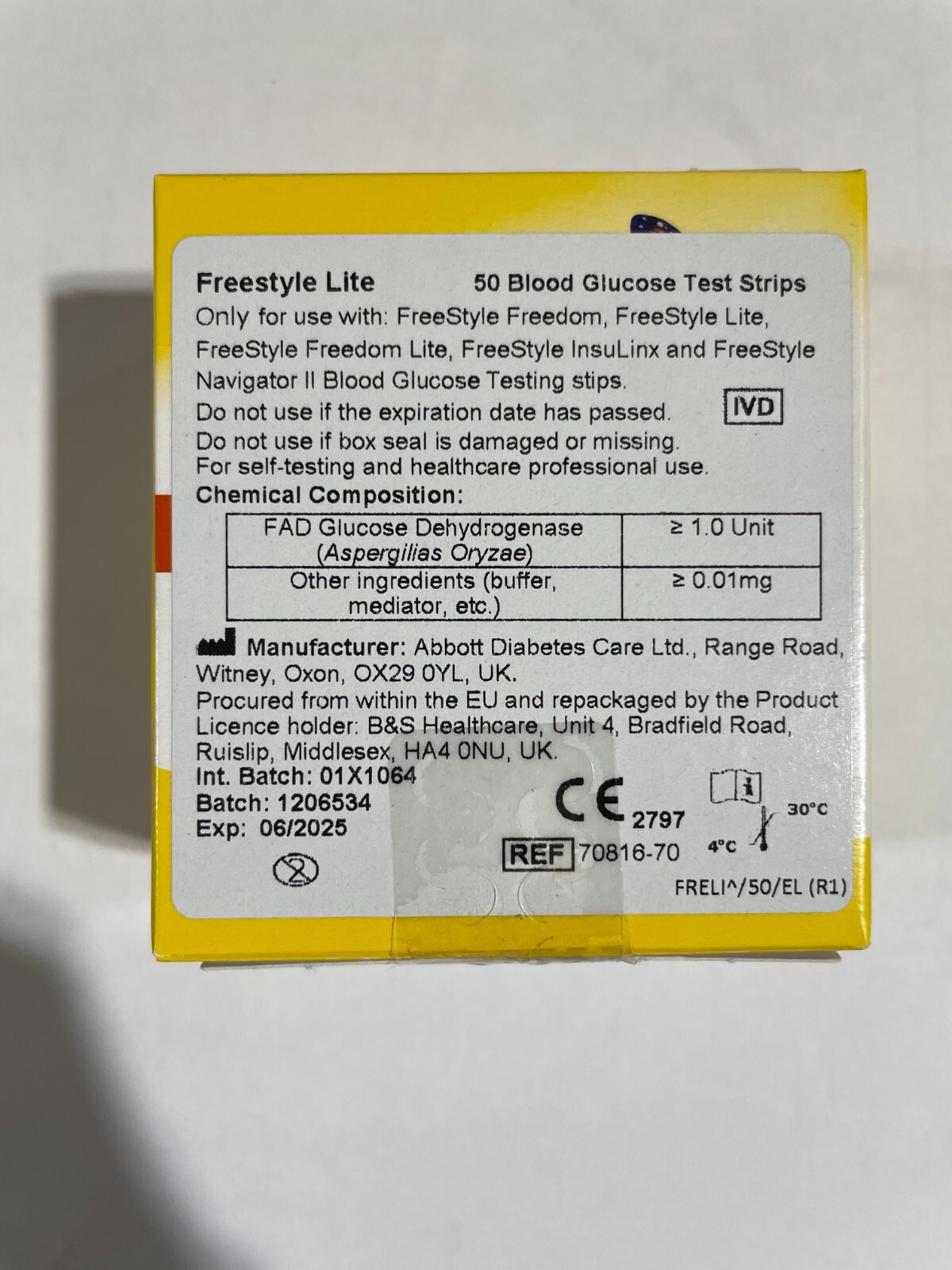 freestyle lite test strips 50 count (4 x 50) 200 strips, DEW Studio