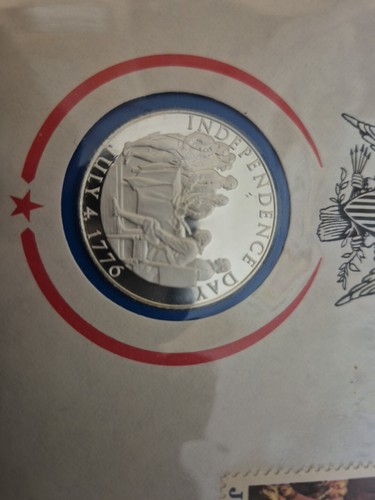Numisbrief USA Independence Day Unabhängigkeit 1976 Silber Medaille PP Proof - Bild 2 von 8