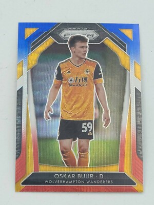 2020-21 Panini Prizm Premier League Soccer Red White & Blue Oskar Buur