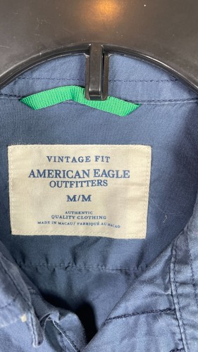 American Eagle Mens Vintage Fit Long Sleeve Size Large Blue Cotton. - Picture 5 of 14