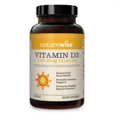 NatureWise Vitamin D3 5000iu (125 mcg) 1 Year Supply for Healthy Muscle Funct...