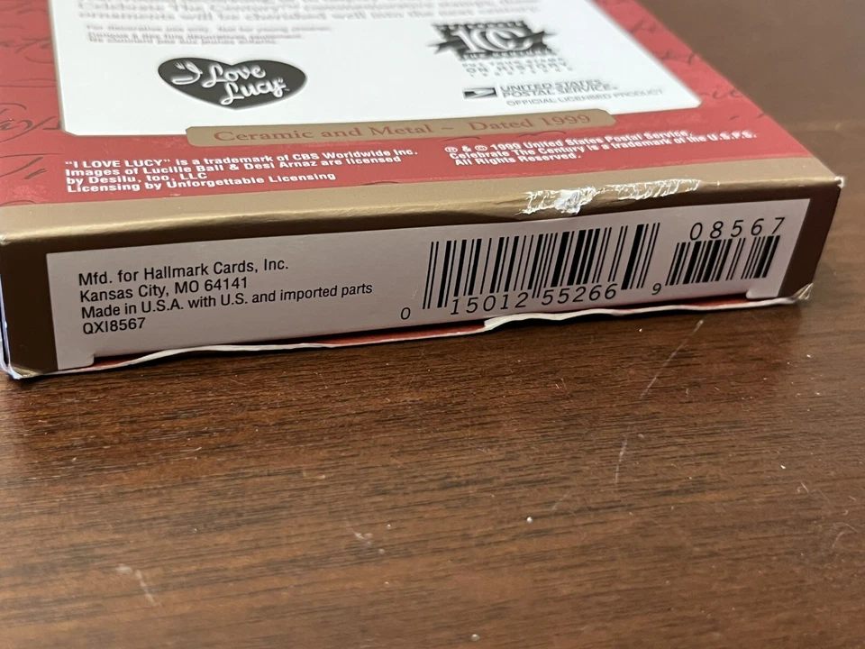I Love Lucy Celebrate Hallmark Keepsake Ornament The Century Collection 1999 Foto 3 de 3