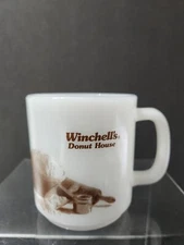 Vintage WINCHELL'S Donut House GLASBAKE Coffee Mug Milkglass