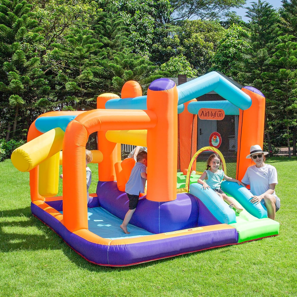 Inflatable Bounce House, Bouncy House for Kids Indoor Outdoor Party