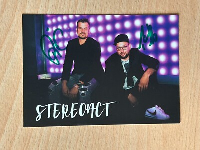 Stereoact - Autograph Card Original Signed - #S19895