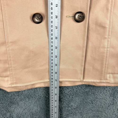 Henri Lloyd kurzer Trenchcoat beige Damen XL braun wasserdicht Knopfleiste Preppy - Bild 14 von 16