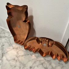 Martha By Mail Copper Cookie Cutter Set Wise Owl / Belfry Bat  Michael Bonne