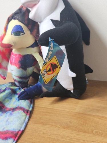 2004 RARE 18" Lola soft toy plushie Shark Tale Play by play plush Lenny with tag - Picture 2 of 14