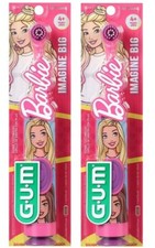2 Pack- Barbie You Can Be Anything GUM Power Toothbrush, Soft