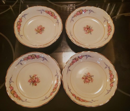 W.S. George Vintage "Radisson" Berry/ Dessert Bowl Set of 4, Made in the USA - Picture 2 of 7
