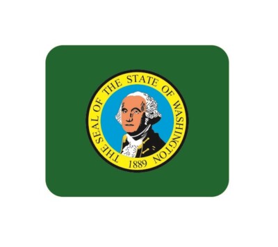 Mousepad Fahne Flagge Washington Mauspad