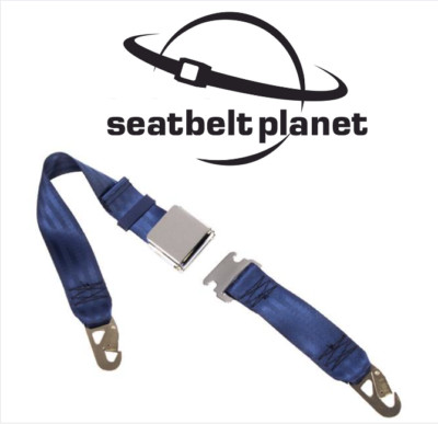 60'' 2-Point Lap Seat Belt Lift Latch Buckle with Snap Hook Anchors Custom Colors