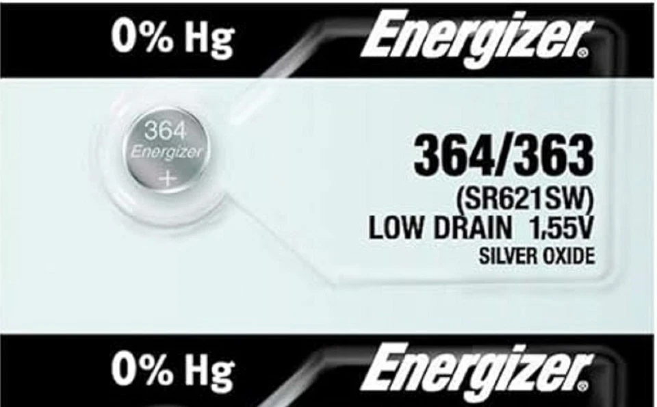 Box of 100 Fresh Energizer Watch Silver Oxide Batteries 364/363 SR621SW Battery - Image 3 of 3