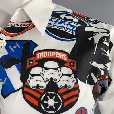 COMME des GARCONS Size M Star Wars White Multi Color Cotton Long