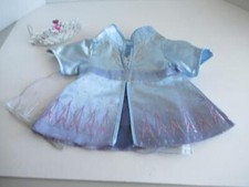 Build a Bear Frozen 2 Elsa's Snowflake Glitter Dress with Tiara