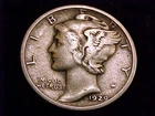 1929-D Mercury Dime, Fine  Grade.