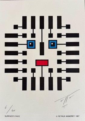 ** Petrus Wandrey * Surface`s Face * Original *  handsigniert und limitiert **