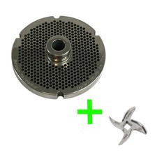 SALVADOR MINCER PLATE FOR SIZE 32 - 3mm + SIZE 32 BLADE BUNDLE
