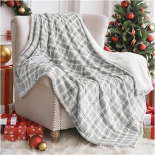 Heated Blanket Electric Throw, 50X60 Heating Throw with 8 Heating Levels & 8 Tim