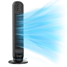 Ventilador de Torre, Ventilador de Pie Oscilante 31" para Hogar, Ventilador de Piso Patbrela con 360° D