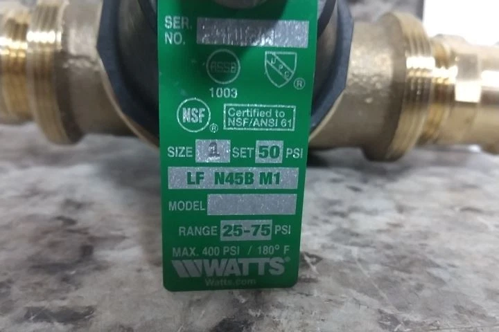 Watts 1 LFN45BM1-PRESS 1 In Press x Press Water Pressure Reducing Valve - Image 2 of 4
