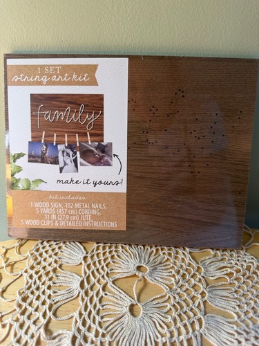 String Art Kit with Wood Sign and Nails