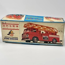 Nomura Toy Fire Truck Tin Toy No. 3 1970s