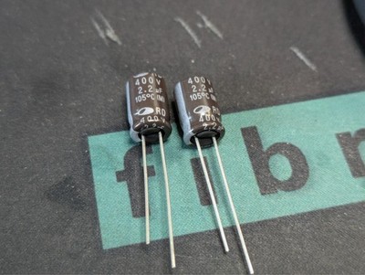 2,2uF 400V 105°C Radial Elko Capacitor | New & Original | 2 pcs
