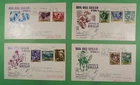 DR WHO 1964 SPAIN 4 FDC STAMP DAY COMBO R49154