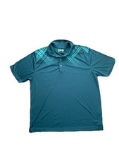 Ben Hogan Performance Men's Short Sleeve Teal Golf Polo Shirt, Size XL