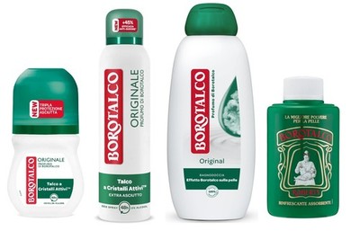 Borotalco Original Testpaket talco deodorant dushgel + Polpa
