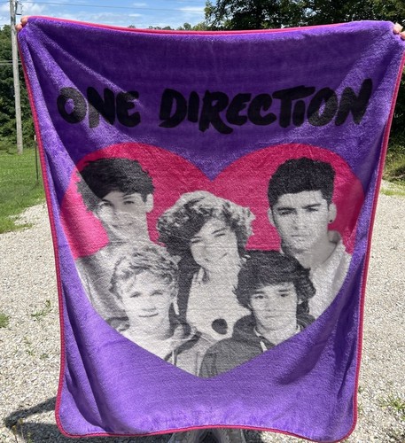 One Direction Band Throw Blanket Soft Plush Missing Tag 46” x 57”