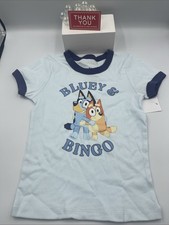 NEW Bluey  Bingo Short Sleeve Tee Shirt M 7/8 Youth Child NWT UNISEX
