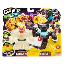 New HEROES of GOO JIT ZU Glow Shifters Ultra Glow Blazagon vs Shadow Fang Viper