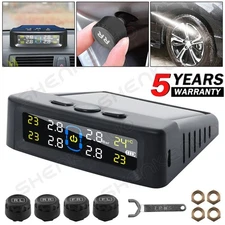 Tire Pressure Monitoring System Kit TPMS Tire Pressure Monitor w/ 4 TPMS Sensors