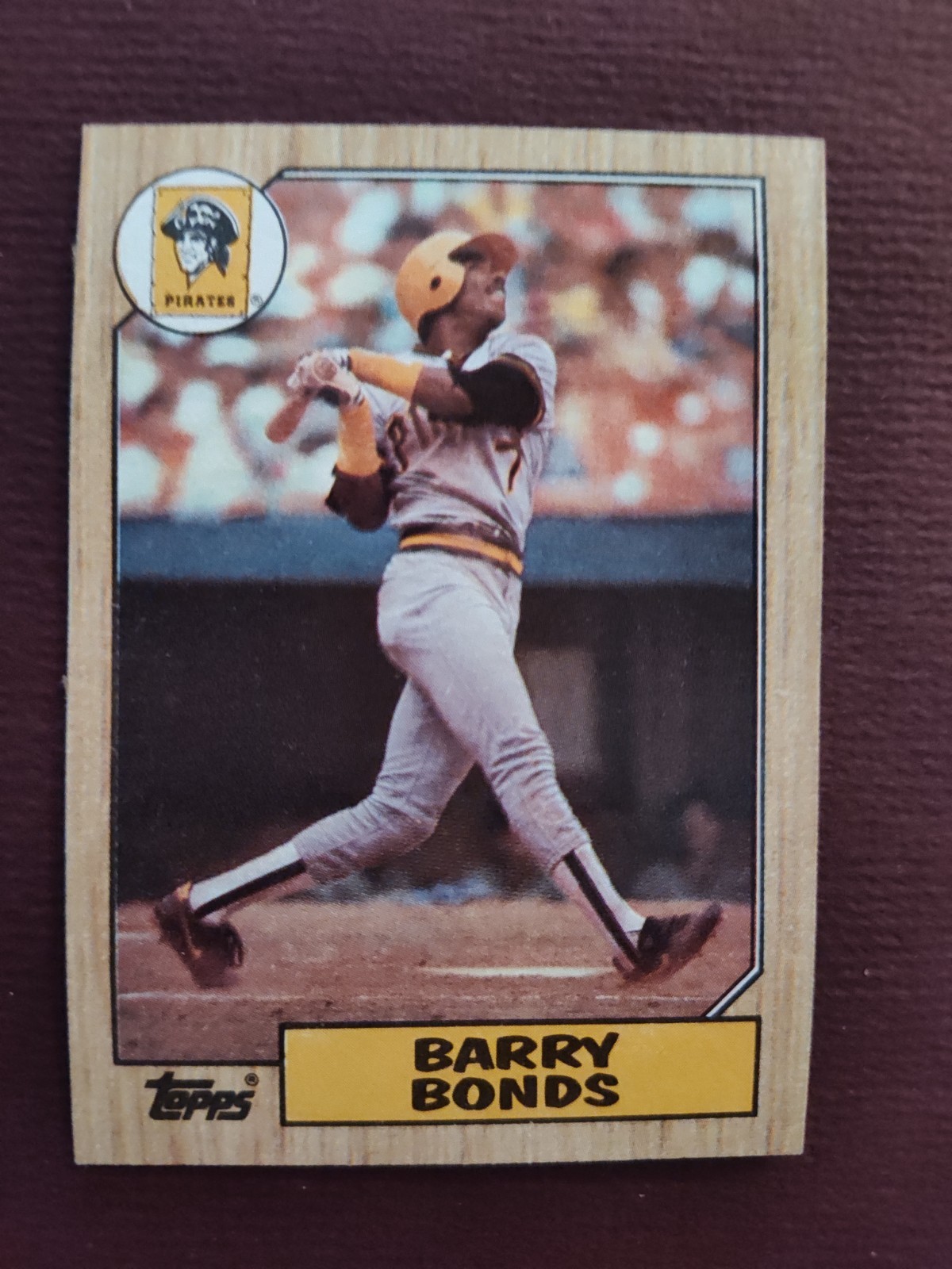 BARRY BONDS Pittsburgh PIRATES 1987 TOPPS Baseball âš¾ Card #320 RC