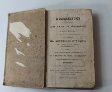 Antique Welsh Theological Text. 'The Commission' Book is damaged see pictures.