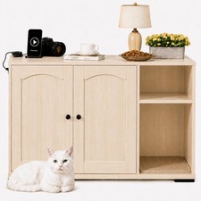 Large Cat Litter Box Enclosure Hidden Cabinet Furniture Cat Cabinet