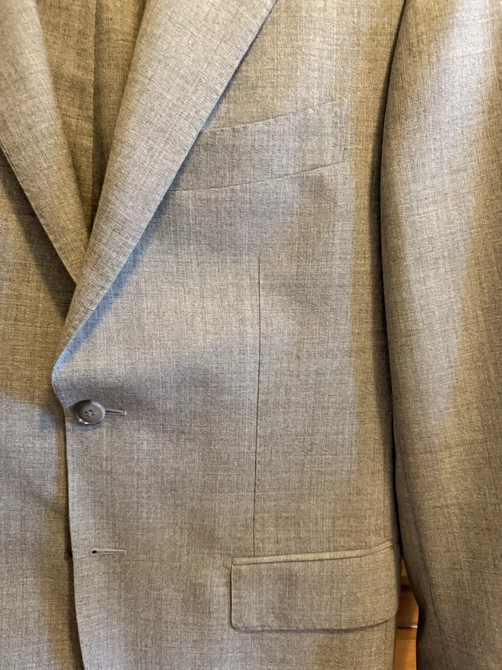 Suitsupply Lazio Suit Slim Fit Wool 2-Piece 38S Jacket & 32x26 Pants Light Gray - Image 3 of 4