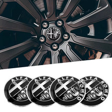 4Pcs 56Mm Car Wheel Center Hub Cap Stickers for Alfa Romeo 4C 159 Spider Giuliet