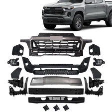 For Chevy Colorado 2023-2024 Front Bumper Cover Kit w/ Reinforcement Grille