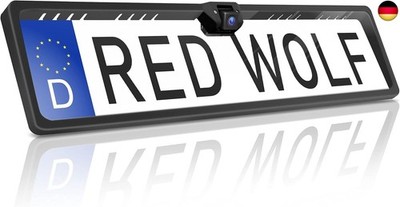 RED WOLF Rückfahrkamera Kennzeichenhalter Nummernschild mit Kamera NTSC PAL 