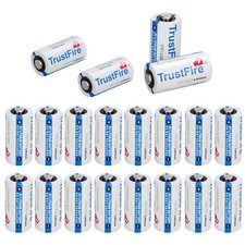 TrustFire CR123A 123A Lithium Battery CR17345 1400mAh 3.0V Camera Batteries Cell