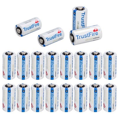TrustFire CR123A 123A Lithium Battery CR17345 1400mAh 3.0V Camera Batteries Cell