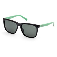 Timberland Kid's Sunglasses Shiny Black Acetate Square Full Rim TB00047 5401R