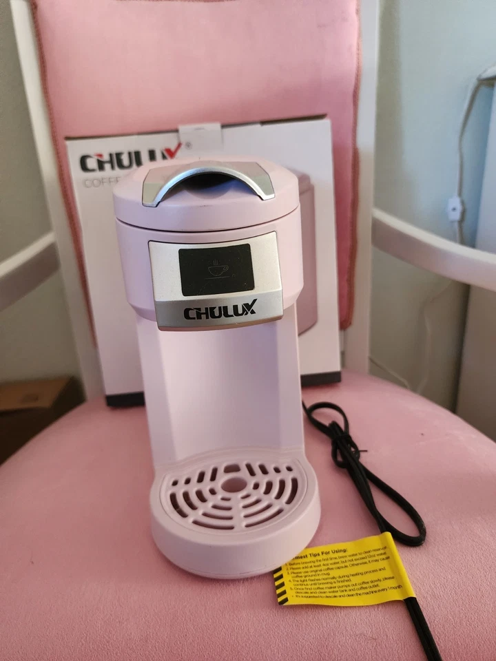 Chulux Single Serve Coffee Maker Brewer for Use with Pods (Keurig Style) Pink - Image 4 of 4