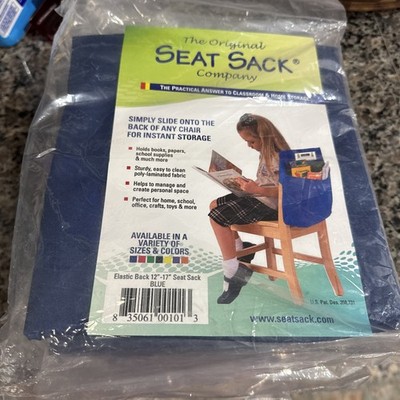 5 Pcs The Original Seat Sack Medium Blue Square 12  Seat Sack w/ Tag NEW SEALED
