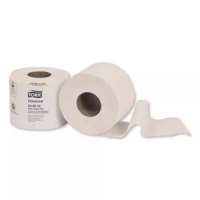 Universal Toilet Paper Septic Safe 2-Ply White 616-Sheets/Roll 48-Rolls/Carton